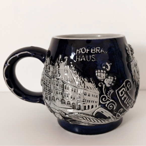 Vintage German Beer Stein Mug – Frauenkirche Munich Hofbrau Haus Stoneware - Picture 3 of 7